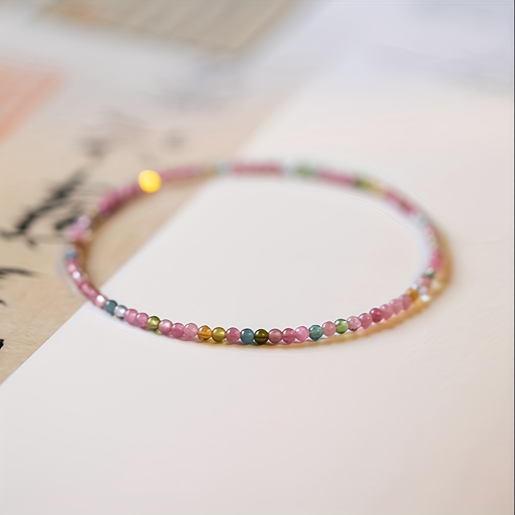 Chinese Inspired Court Style Multicolor Beaded Bracelet for Daily Wear